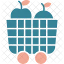 Fruit Cart Food Shopping Icon
