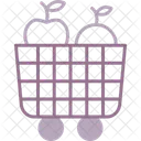 Fruit Cart Food Shopping Icon