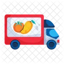 Fruit Delivery Farm Delivery Delivery Van Icon