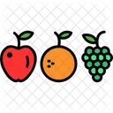 Fruit Food Fruits Healthy Organic Vegan Apple Icon