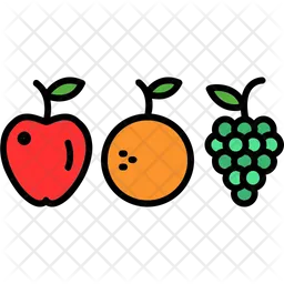 Fruit Food Fruits Healthy Organic Vegan Apple  Icon