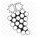 Fruit grapes bunch  Icon