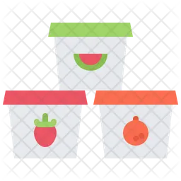 Fruit Ice Cream Cup  Icon