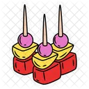 Fruit kabobs sticker  Icon