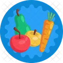 Fruits Vegetables Carrot Icon