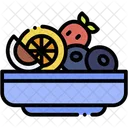 Fruits Bowl Food Icon