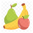 Fresh Fruit Background Icon