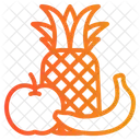 Fruits Apples Pineapple Icon