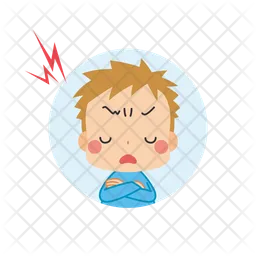 Frustrated Little Boy  Icon