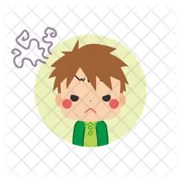 Frustrated Little Boy  Icon