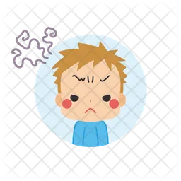 Frustrated Little Boy  Icon