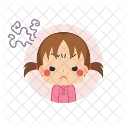 Frustrated Little Girl  Icon