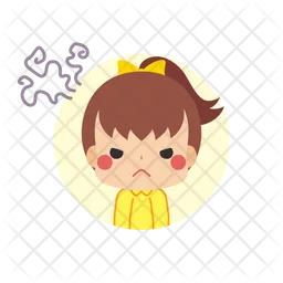 Frustrated Little Girl  Icon