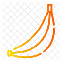 Fruta Banana Vegetariano Icon