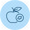 Fruta Con Marca Organica Fruta Organico Icono