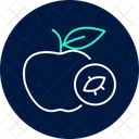 Fruta Con Marca Organica Fruta Organico Icono