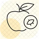 Fruta Con Marca Organica Fruta Organico Icono