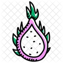 Comida Sana Fruta Del Dragon Pitahaya Icon