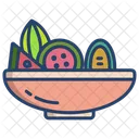 Tazón de frutas  Icono