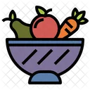 Tazón de frutas  Icono