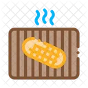 Frying Bread Barbecue Icon