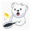 Frying Egg Cooking Egg Making Breakfast Icon