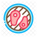 Frying Meat Bbq Icon
