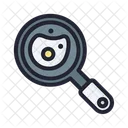 Frying Pan Fried Egg Omelet Icon