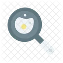 Frying Pan Fried Egg Omelet Icon