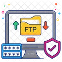Ftp File Transfer Protocol Folder Transfer Icon