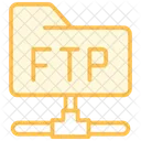 Ftp 接続 デュオトーン ライン アイコン アイコン