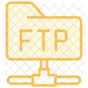 Ftp Connection Duotone Line Icon Icon