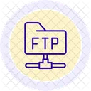 Ftp Connection Line Icon Icon