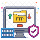 Ftp File Transfer Protocol Folder Transfer 아이콘