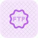 Ftp Label Ftp Badge File Icon