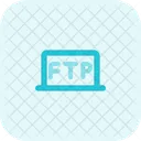 Ftp Laptop File Transfer Icon