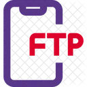 Teléfono inteligente ftp  Icono