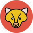 Fuchs Kojote Tier Symbol