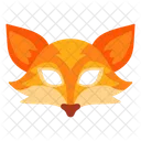 Fuchs Gesichtsmaske  Symbol