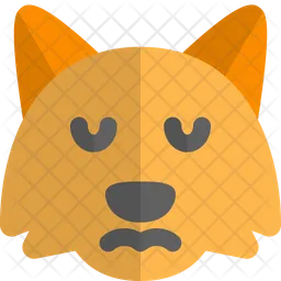 Fuchs traurig Emoji Symbol