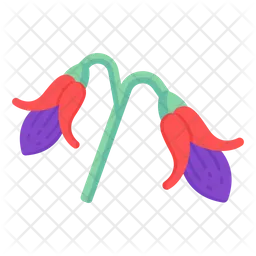 Fuchsie Blume  Symbol