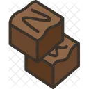 Fudge Chocolate Dessert Icon