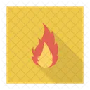 Fuego Llama Caliente Icono