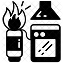Fuego De Gas Gases De Combustion Quemador Icono