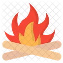 Fuego Llama Luz Icono
