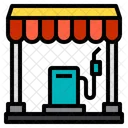 Fuel Station City Home Icon