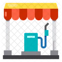Fuel Station City Home Icon
