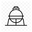 Petrochemical Oil Contour Icon