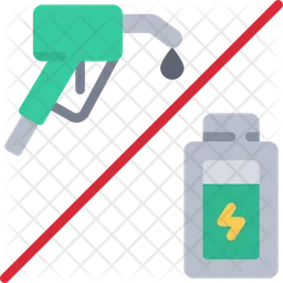 Fuel Vs Battery  Icon