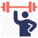 Fuerza Potencia Gimnasio Icono